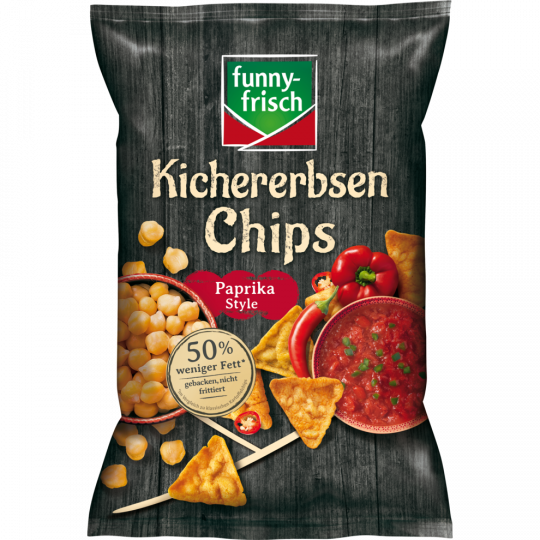 funny-frisch Kichererbsen Chips Paprika Style 80 g 