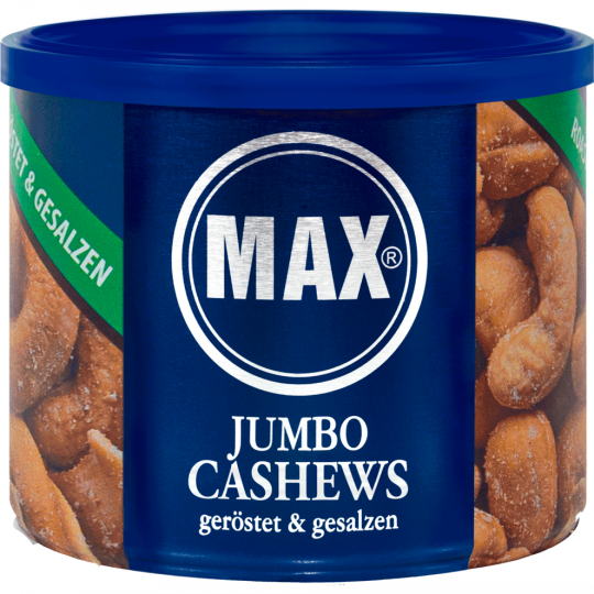 MAX Jumbo Cashews geröstet und gesalzen 225 g 