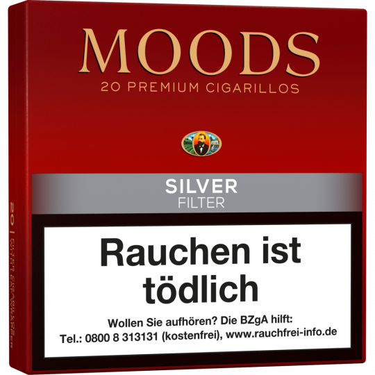 DANNEMANN Moods Silver Filter 20 Stück 