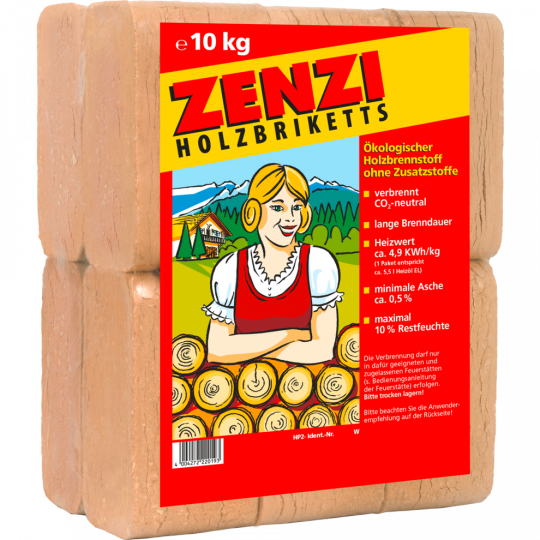 Zenzi Holzbriketts 10 kg 