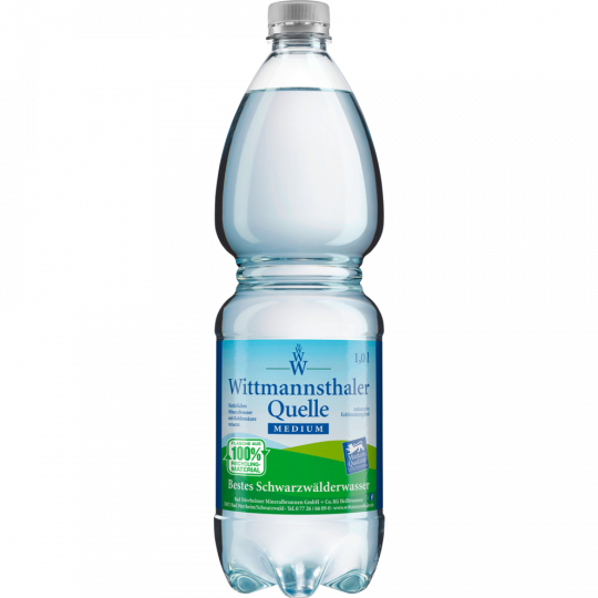 Wittmannsthaler Mineralwasser Medium 1 l 