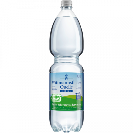 Wittmannsthaler Mineralwasser Medium 1,5 l 