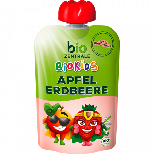 Bio Zentrale Bio Kids Fruchtmus Apfel-Erdbeere 90 g 