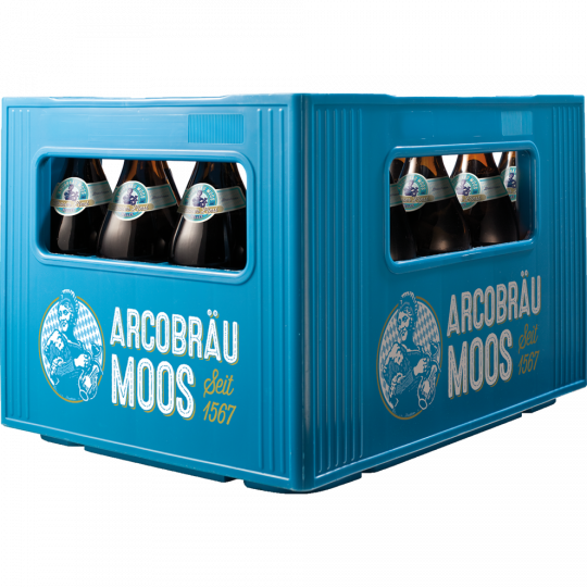 Arcobräu Moos Mooser Liesl Helles - Kiste 20 x 0,5 l 