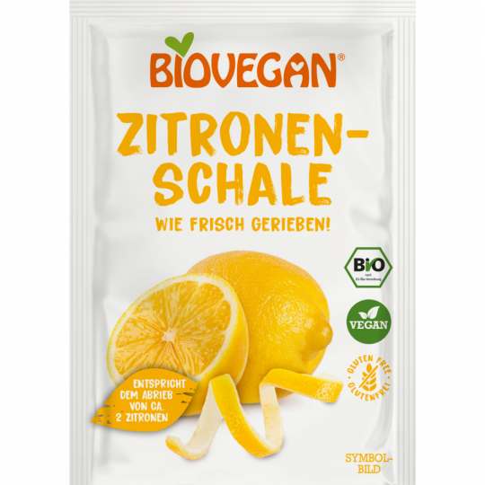Biovegan Bio Zitronenschale gerieben 9 g 