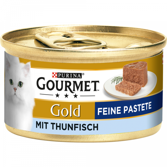 Purina Gourmet Gold Feine Pastete mit Thunfisch 85 g 