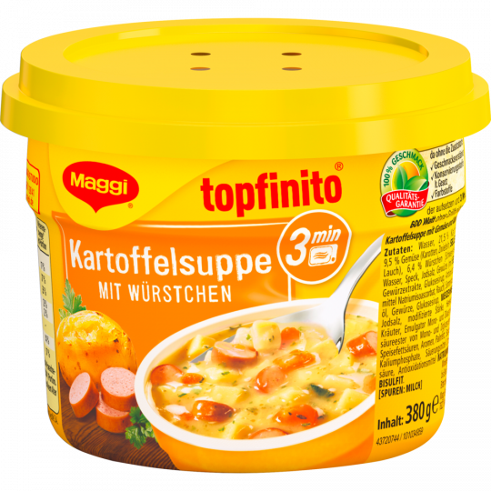 Maggi Topfinito Kartoffelsuppe mit Würstchen 380 g 