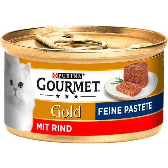Purina Gourmet Gold Feine Pastete mit Rind 85 g 