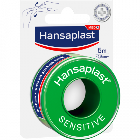 Hansaplast Fixierpflaster Sensitive 2,5 cm x 5 m 