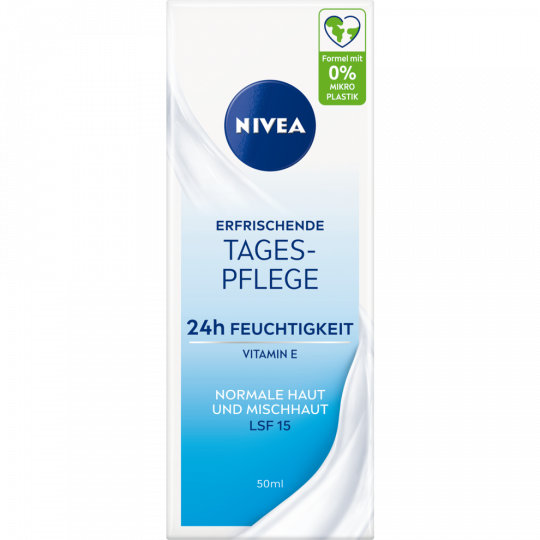 NIVEA erfrischende Tagespflege 24h Feuchtigkeit normale Haut/Mischhaut LSF15 50 ml 