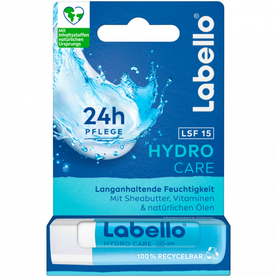 Labello Hydro Care 24h Pflege & anhaltende Feuchtigkeit LF15 4,8 g 