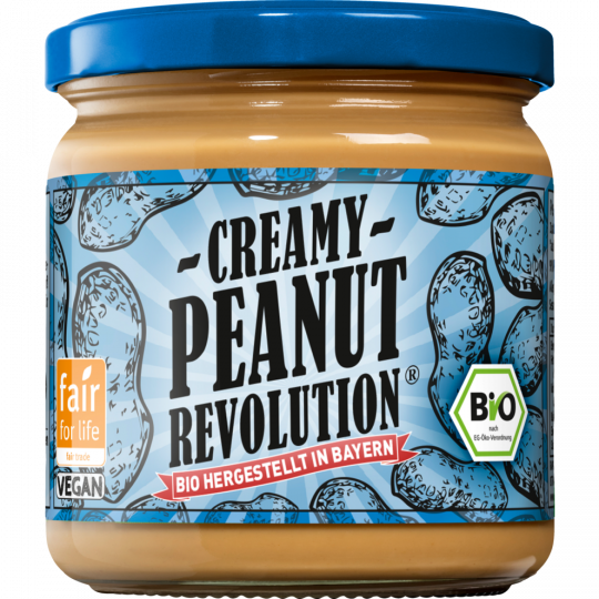 Peanut Revolution Bio Creamy Erdnussbutter 375 g 
