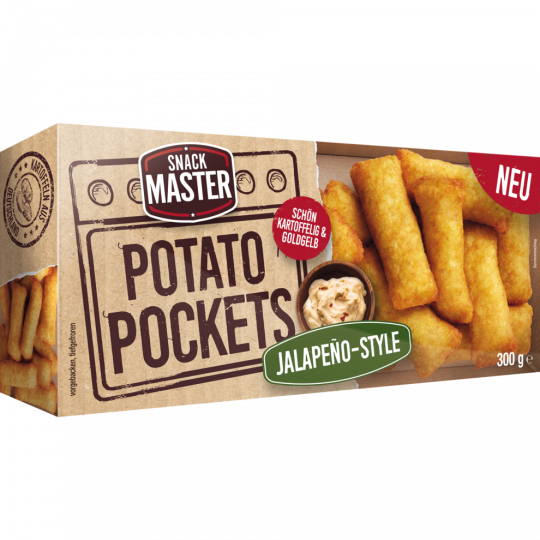 Snackmaster Potato Pockets Jalapeno-Style 300 g 