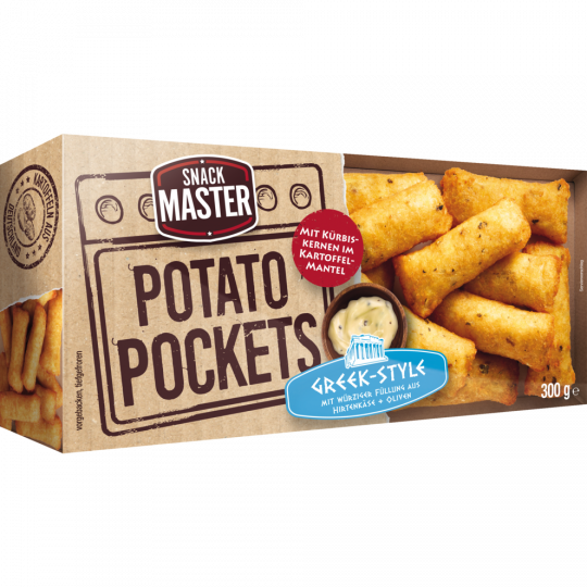 Snackmaster Potato Pockets Greek-Style 300 g 