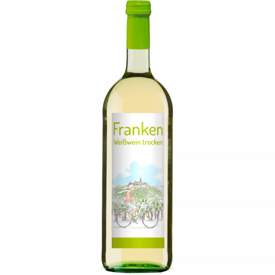 Franken Weißwein QbA trocken 1 l 