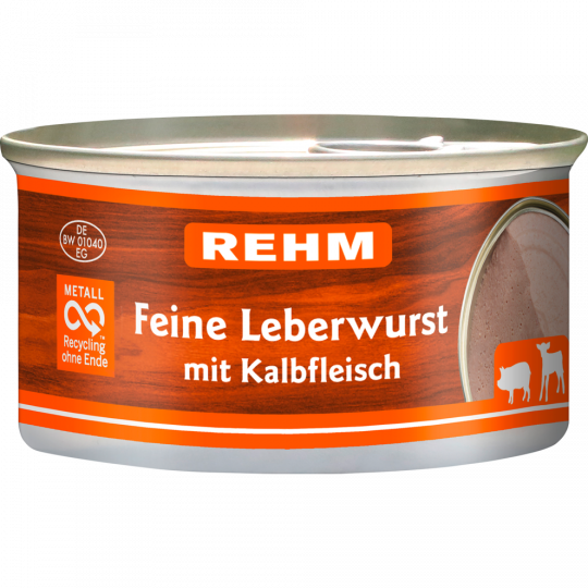 Rehm Feine Leberwurst mit Kalbfleisch 125 g 