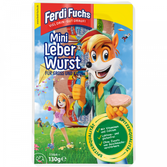 Ferdi Fuchs Mini Leberwurst auf´s Brot 5 x 26 g 