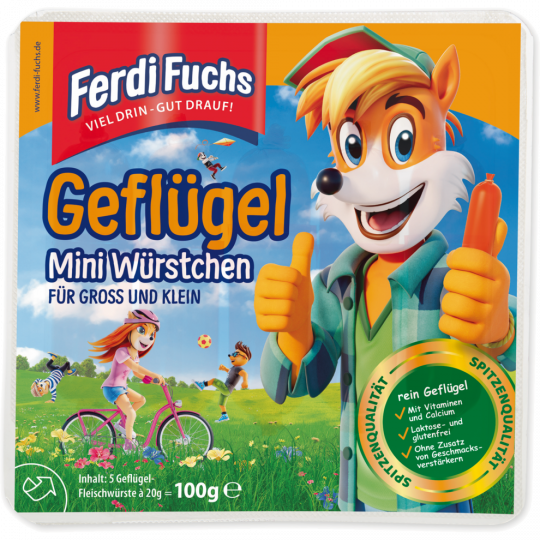 Ferdi Fuchs Geflügel Mini Würstchen 5 x 20 g 