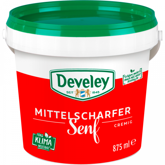 Develey Mittelscharfer Senf 875 ml 