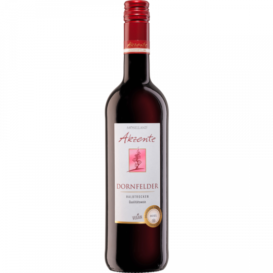 Moselland Akzente Dornfelder Qualitätswein halbtrocken 0,75 l 