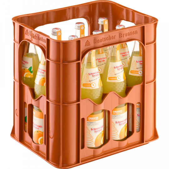 Schwarzwald Sprudel Orange kalorienarm - Kiste 12 x 0,7 l 