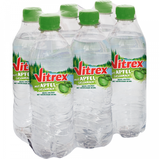Vitrex Flavoured Water Apfel - 6-Pack 6 x 0,5 l 