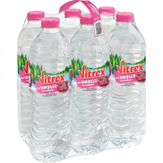 Vitrex Flavoured Water Himbeere - 6-Pack 6x1,5 l 