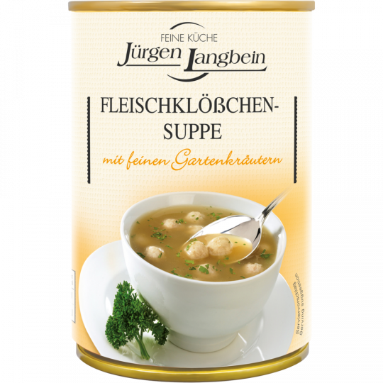 Jürgen Langbein Fleischklößchen Suppe 400 ml 