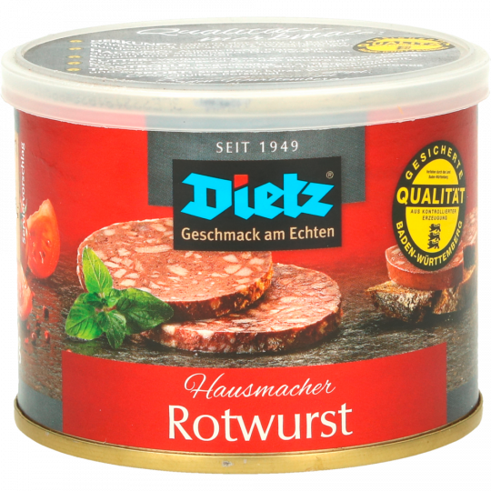 Dietz Geschmack am Echten Rotwurst 200 g 