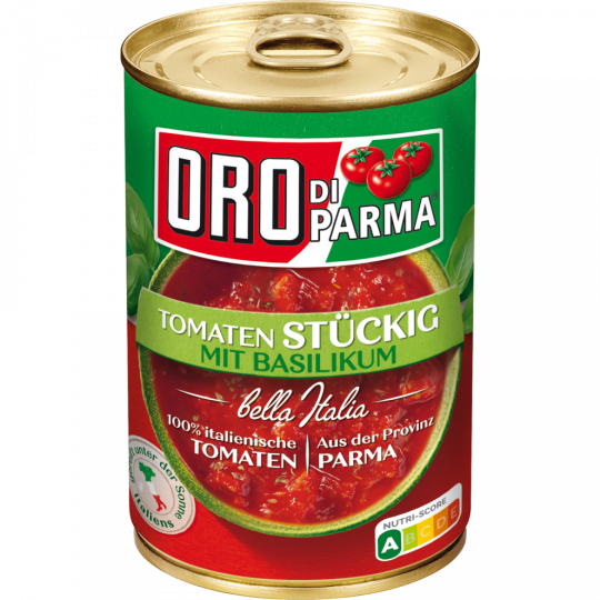 ORO di Parma Tomaten Stückig mit Basilikum 400 g 