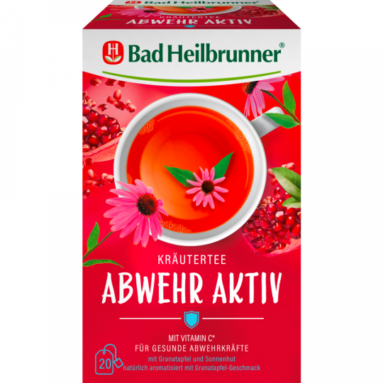 Bad Heilbrunner Abwehr Aktiv Kräutertee 20 Teebeutel 