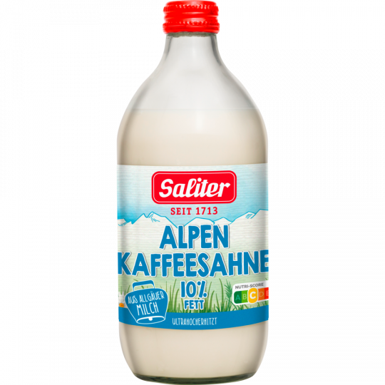 Saliter Alpen Kaffeesahne 10 % Fett 250 g 