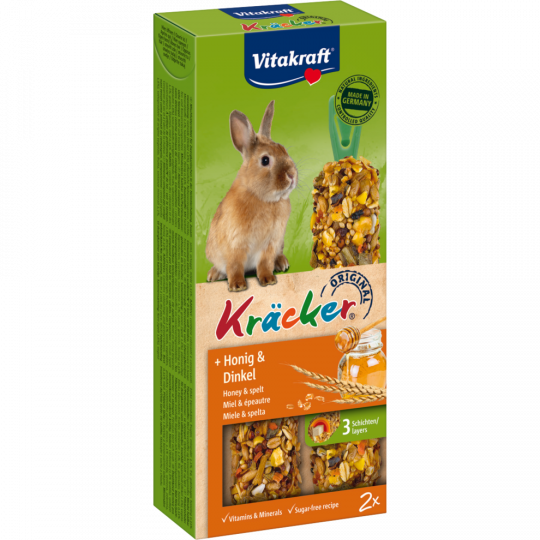 Vitakraft Kräcker® Original + Honig & Dinkel 112 g 