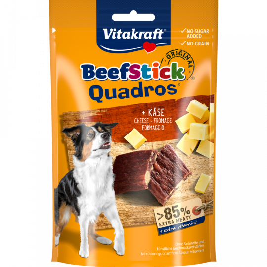 Vitakraft Beef Stick Quadros mit Käse 70 g 