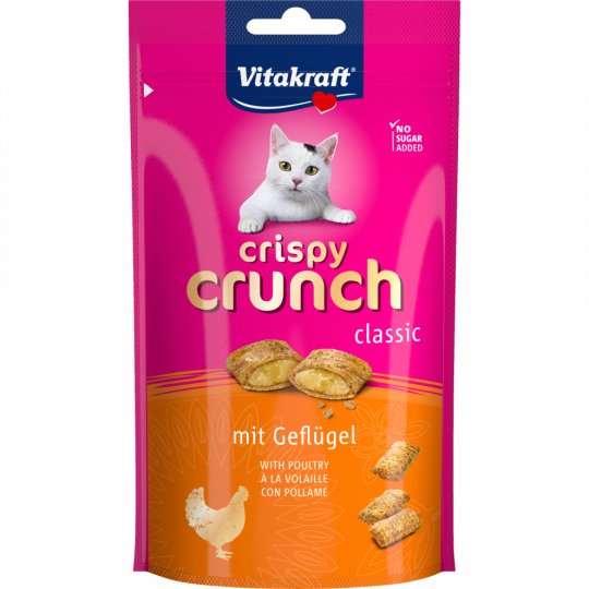Vitakraft Crispy Crunch mit Geflügel für Katzen 60 g 