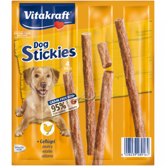 Vitakraft Dog Stickies Geflügel 4 Stück 