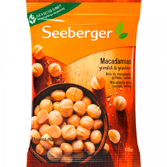 Seeberger Macadamias geröstet, gesalzen 125 g 