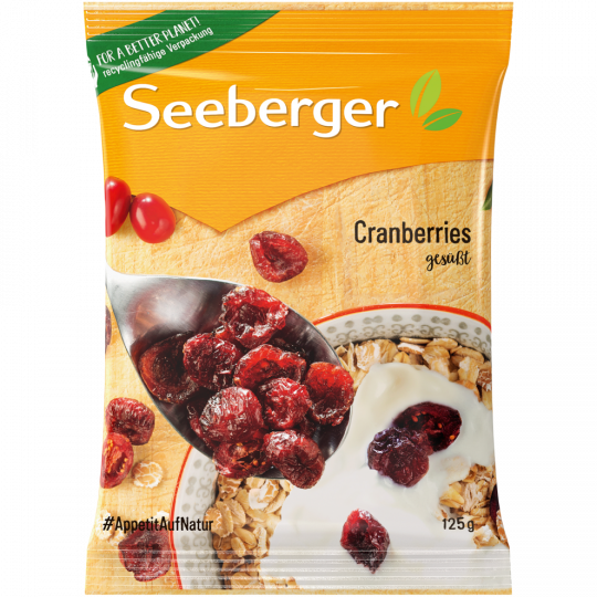 Seeberger Cranberries gesüßt 125 g 
