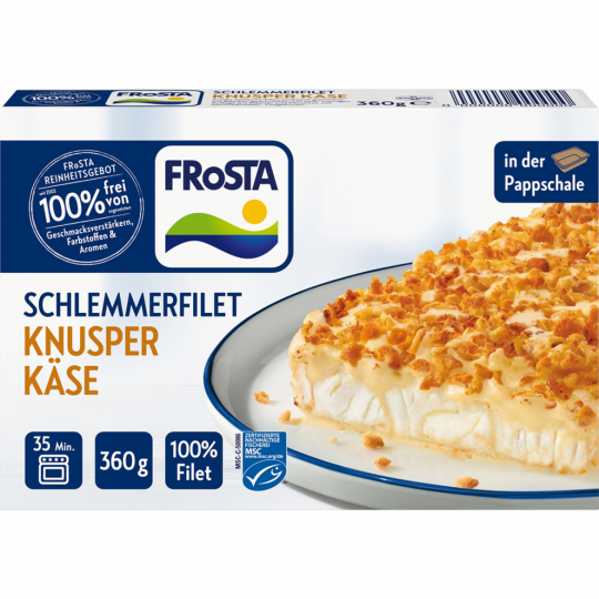 FRoSTA MSC Schlemmerfilet Knusper Käse 360 g 