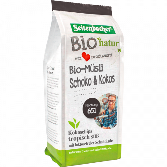 Seitenbacher Bio Müsli Schoko & Kokos 454 g 
