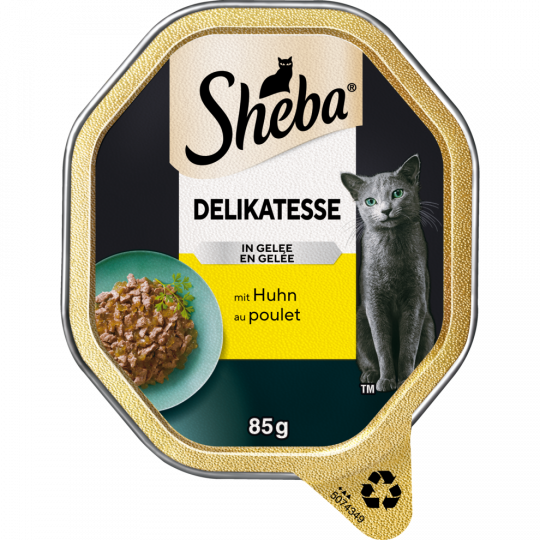 Sheba Delikatesse in Gelee Geschnetzeltes mit Huhn 85 g 