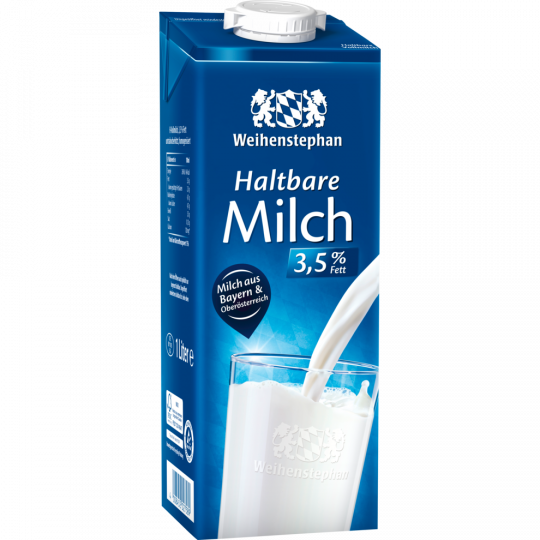 Weihenstephan Haltbare Milch 3,5 % Fett 1 l 