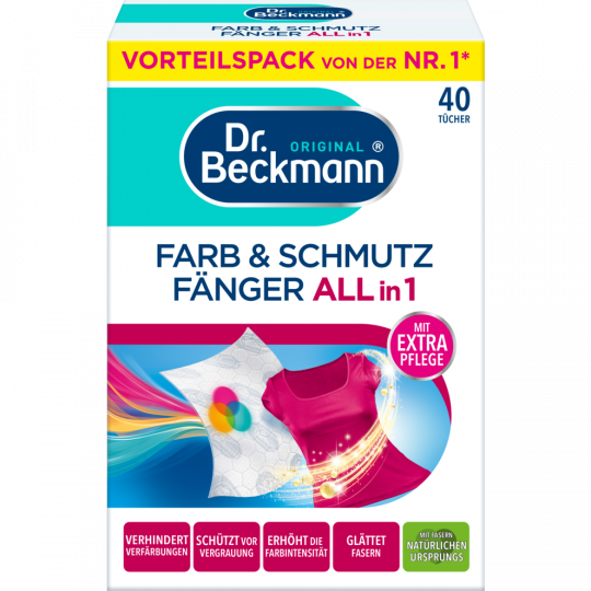 Dr. Beckmann Farb- & Schmutzfänger All in 1 Vorteilspack 40 Tücher 