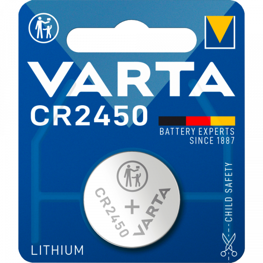 Varta Lithium Knopfzelle CR 2450 