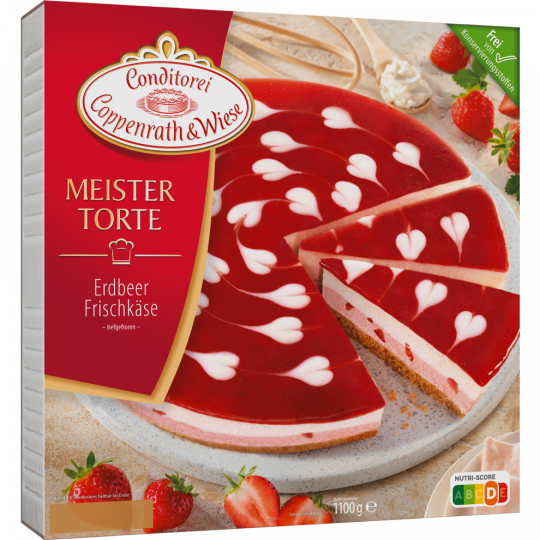 Conditorei Coppenrath & Wiese Meister Torte Erdbeer-Frischkäse 1,1 kg 