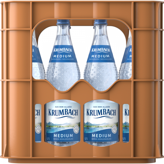Krumbach Mineralwasser Medium - Kiste 12 x 0,7 l 
