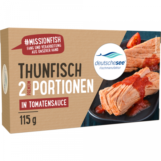 deutschesee Thunfisch-Filets in Tomatensauce 115 g 