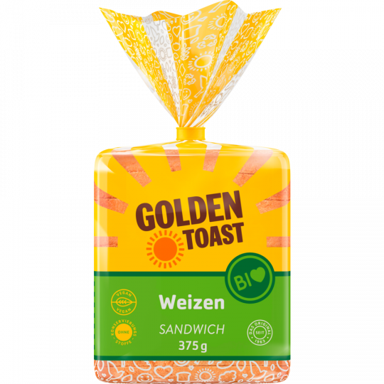 Golden Toast Bio Weizen Sandwich 375 g 