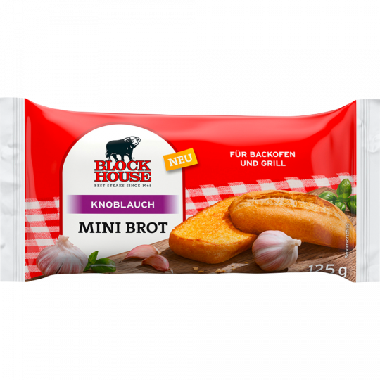Block House Mini Brot Knoblauch 125 g 