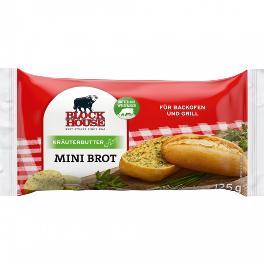 Block House Mini Brot Kräuterbutter Art 125 g 